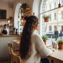 Sb Shopping Fiber Sentetik Kabarık Dalgalı 8 Parça Çıt Çıt / Koyu Kahve