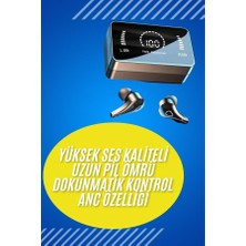 Bluetooth Kulaklık Anc Özelliği Powerbank Özelliği Aynalı Dijital Göstergeli STEPLYA-3829