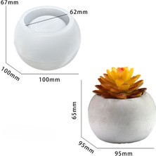 Hobiflex Silikon Kalıp Taş Tozu Parafin Ithal Dekoratif Küçük Yuvarlak Mumluk Kalıbı Epoksi HB155-0164