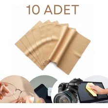 10 Adet Mikrofiber Gözlük ve Ekran Temizleme Mendili