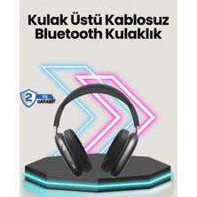 Bluetooth V5.0 Kablosuz Kulak Üstü Kulaklık | Katlanabilir, Mikro USB Girişli STEPLYA-3829