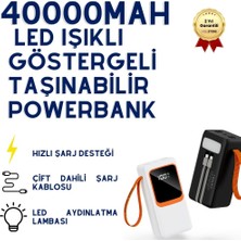 Hzl 40000Mah Led Işıklı Göstergeli Taşınabilir Powerbank