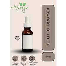 Keten Tohumu Yağı 100 ml – Saf Doğal Bitkisel Bakım Yağı | Cilt, Saç ve Masaj Yağı