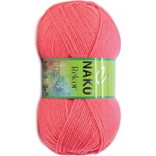 Nako  Rekor (5 Adet) 5138 Koralrengi El Örgü Ipliği