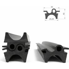 No 48  Fotoselli Otomatik Kapı Fitili 6 Metre Siyah