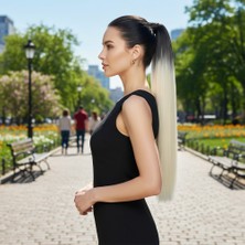 Sb Shopping Lastik Tokalı At Kuyruğu Düz / Siyah / Platin Ombre