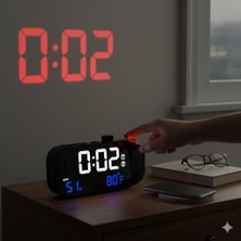 Cyz Bilişim LED Ekran Dijital Çalar Saat | Alarmlı | Sıcaklık Göstergeli