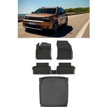 Sahler Fiat Grande Panda  2025 ve Sonrası 4.5d  Paspas Rizline 3D Bagaj Havuzu Sabit Zemin