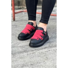 Sb Shopping Kömür Kırmızı Erkek Yüksek Taban Ayakkabı