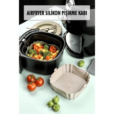 Sb Shopping Bütün Airfryer'lere Uyumlu Krem Silikon Pişirme Kabı
