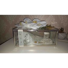 Orkideli Söz Mendili Kutusu