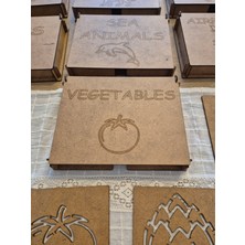 Boyama Şablon Seti Sebzeler