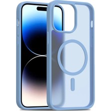 Dorenta  Apple Iphone 14 Jota Magsafe Kapak - Açık Mavi