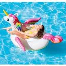 Intex Tek Boynuzlu At Tutmaçlı Ada Binici 201X140X97 cm ( El Pompası 29 cm Hediyemizdir).