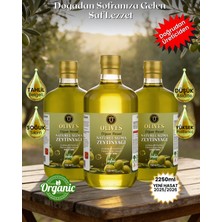 Olives Naturel Soğuk Sıkım Olgun Hasat Premium Zeytinyağı 2250 Ml (750 Ml x 3 Cam Şişe)