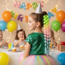 Sb Shopping Bn Örgülü Simli Lastikli At Kuyruğu / ACM27