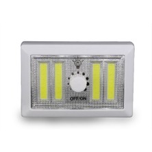 Sb Shopping 4 Ledli Pilli LED Lamba Güç Ayarlı LED Portatif Lamba LED Işık - Mıknatıslı Yapışkanlı