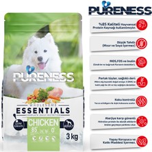 Pureness Az Tahıllı Tavuklu Yetişkin Köpek Maması | Omega 3-6, Glukozamin & Kondroitin Destekli 3kg