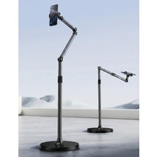 Jopree L58 | Profesyonel Ayarlanabilir Açılı Vlog/canlı Yayın Tripodu 360° Döner Alüminyum Stand Silikon Kavrama, Yüksek Stabilite, Esnek Açı Ayarları, Telefon Tutucu, Vlog ve Canlı Yayın