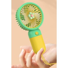 Gampus Mini Şirin El Fanı Portatif Soğutucu Çantaya Cebe Sığabilen Güçlü Şirin Soğutucu Şarjlı