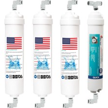 Aquatime Kapalı Kasa 12" Inç 4lü Inline Filtre Seti (Nsf Onaylı)