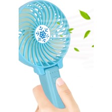 Gampus Şarjlı Mini Fan - Sessiz Soğutucu - El Fanı Vantilatör - Ayarlanabilir Masaüstü