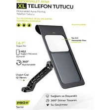 Deanb XL 4-7.2 inç Motor Ayna Bağlantılı Motosiklet & Scooter Telefon Navigasyon Tutucu