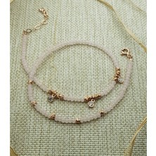 Canka Pembe Kuvars Kristal Bileklik