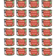 Schesir Ton ve Karidesli Tam ve Dengeli Jöleli Kedi Konservesi 85 Gr. x 24 Adet