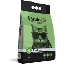 Lindocat Original Ince Taneli Kokusuz Topaklanan Kedi Kumu 1 Adet 10 Lt