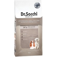 Dr.sacchi Premium Sığır ve Kuzu Etli Düşük Tahıllı Mini Irk Yetişkin Köpek Maması 12 kg