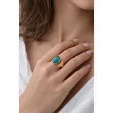 Feyz Tasarım Artisan Turkuaz Yüzük