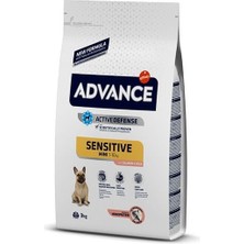Advance Mini Sensitive Somonlu Küçük Irk Yetişkin Köpek Maması 3 kg