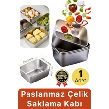 Svein Çok Amaçlı Dayanıklı Gıda Güvenliği Sertifikalı Koku Yapmaz Modern Şık Paslanmaz Çelik Saklama Kabı