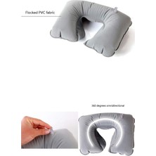  araç ve seyahat boyun yastığı | şişme ergonomik boyun destek yastığı (renkler karışık)
