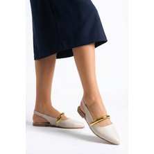 Nmoda Küt Burun Iki Tokalı Kadın Babet Rahat Günlük & Şık Ayakkabı