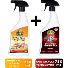 Mekselina Yağ & Kir Çözücü Amonyaklı 750 ml + Çok Amaçlı Temizleyici 750 ml