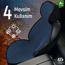 Drs Tuning Toyota Yaris Uyumlu Koltuk Kılıfı Minder Çizgili Siyah Mavi 2+1 Ön Arka Set