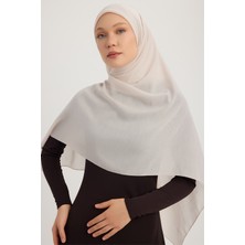 A4801 Büyük Şifon Eşarp 140X140 - Taş