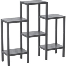 Shopwave Dila 6 Raflı - Gri Modüler Ünite Plastik 108X100X29 cm (5047) 115524