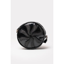 İcone Bag Yuvarlak Kız Çocuk Çantası Simli Suni Kız Çocuk Çantası