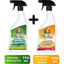Mekselina Çok Amaçlı Bitkisel Temizleyici 750 ml + Yağ & Kir Çözücü Amonyaklı 750 ml