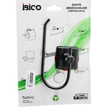 Shopwave Dila Siyah   Metal   Açık Wc  Kağıtlık  Yapışkanlı Montaj  BNY-708 (5047) 115524