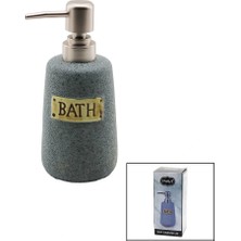 Shopwave Dila Yuvarlak Gri - Mat Desen Seramik Sıvı Sabunluk (5047) 115524