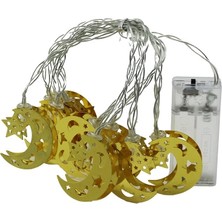 Shopwave Dila 2mt Metal Ayyıldız Pilli Ramazan LED Işık (5047) 115524