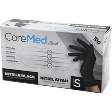 Shopwave Dila S Beden Siyah Pudrasız Nitril Muayene Eldiveni  100LÜ (5047) 115524