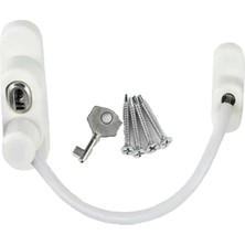 Shopwave Dila Beyaz Halatlı Anahtarlı Emniyet Kilit (5047) 115524