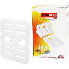 Shopwave Dila Nisaluce EAMP-096/B 30W - E27FLOWER Katlanır- 4b ŞEKİL16X21CMBEYAZ LED Lamba Ampul 2700LÜME