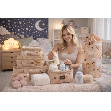 Mor Bebe 6'lı Bavul Valiz Içi Düzenleyici I Bebek Kirli Çamaşır Sepeti Oyuncak Sepeti I Bebek Bakım Çantası