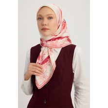 Schaless Rapsodi - Bordo - %100 Ipek Twill Eşarp - 90X90 cm